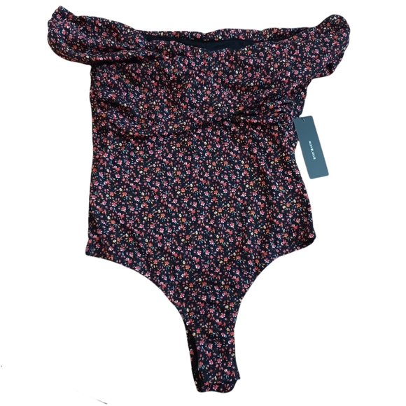 Lulus Top Bodusuit Ribbed Off the Shoulder - Picture 9 of 13